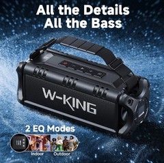 W-KING Bluetooth Speaker, 90W Max Portable Outdoor Speaker Loud