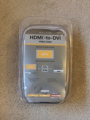 Belkin HDMI to DVI Video Cable – 12 Ft – 1080P HDMI – Gray
