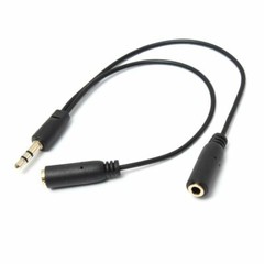3.5mm 1FT Audio Headphone Mic Y Splitter Dual Cable Adapter Male to 2 Female US