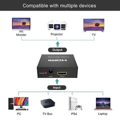 MT-VIKI 4K Powered HDMI Splitter 1 in 2 Out 1×2 for Dual Monitor