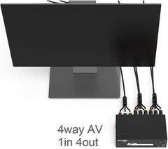 RCA Audio/Video Splitter 1 In 4 Out – Simplifies Your Home Entertainment Setup