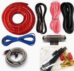 4 Gauge 2300W Car Audio Cable Kit Amplifier Install Amp RCA Subwoofer Sub Wiring
