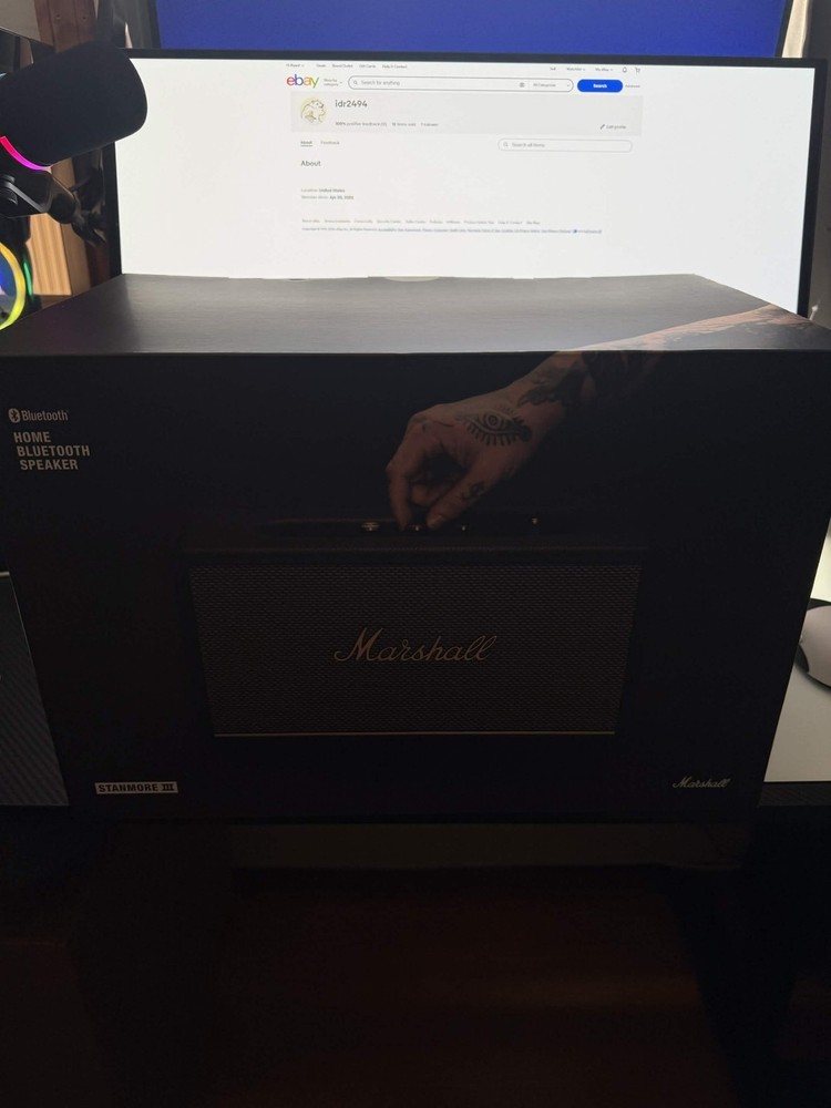 Marshall Stanmore III Bluetooth Wireless Speaker – Black – New – Sealed