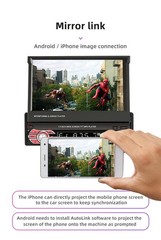 Single 1Din 7″ Touch Screen Stereo Bluetooth Radio Car Apple/Android GPS +Camera