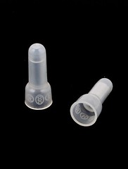 100 PCS PACK 12-10 Gauge Transparent Closed End Crimp Cap CAPS Wire UL Approved