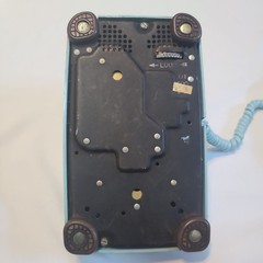 Light Blue Rotary Dial Desk Phone by Bell Systems Western Electric 1971 USA 500