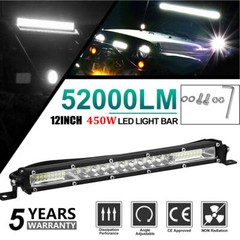 12″ inch 450W LED Work Light Bar Combo Spot Flood Driving Off Road SUV Boat ATV