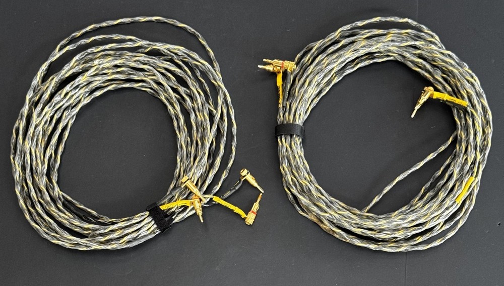 XLO/VDO ER-11 THX 40ft Pair Speaker Cables Gold Spade/Banana Terminated