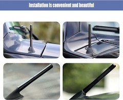 Universal inches Car Antenna Auto Aluminum Alloy aerial Carbon Fiber Radio FM US
