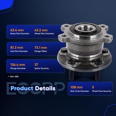 Wheel Hub Bearing Assembly Rear AWD OE SPEC for Ford Escape Lincoln MKC