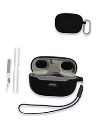 Case for JBL Endurance Race TWS True Wireless Sports Earbuds, WUNIAK Soft BLACK