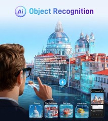 Smart Glasses with Camera and Bluetooth – AI Glasses for Men Anti-Shake Real-…