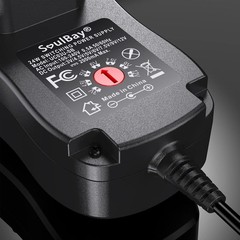 Safe & Reliable 24W Universal Adapter with 8 Changeable Plugs and Protection