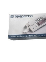 GE Model 2-9167 White Memory Telephone 21 Number Memory Corded Electronic Hold