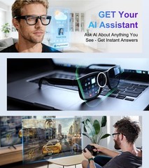 Smart Glasses with Camera and Bluetooth – AI Glasses for Men Anti-Shake Real-…