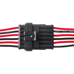 1 Set 6-Pin 6-Way Car Waterproof Male Female Electrical Wire Connector Plug