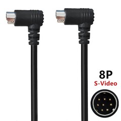 jasavdio 1.64ft Double Angle Mini DIN 8pin Male to Male Cable