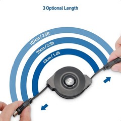 Cable Matters 8K 60Hz / 4K 240Hz Retractable HDMI Cable with HDR Support – 3.3 F