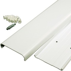 2 Pk Legrand Wiremold On-Wall Flat Screen TV Cable Concealment Kit White WMC301