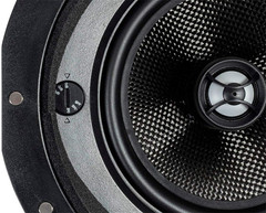 2-Way Carbon Fiber In-Ceiling Speakers – 6.5 Inch with 15 Degree Angled Drivers