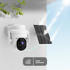 XVIM Solar Security Camera Outdoor 360° PTZ Wireless WiFi Battery Solar Camera