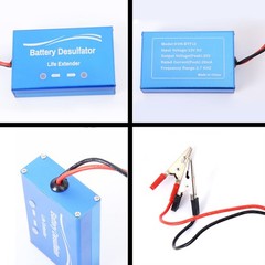 12 Volts Lead Acid Battery Maintainer & Desulfator Life Black