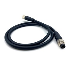 1.64ft M8 6 Pins to Female Connector Cable, A Straight Molding Cable Female t…