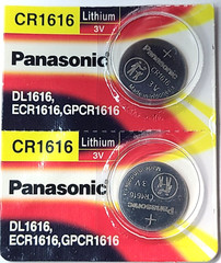 CR1616 PANASONIC 2PK 3V LITHIUM DL1616 ECR1616 (GREAT EXP 12/34) FREE SHIP &TRAK