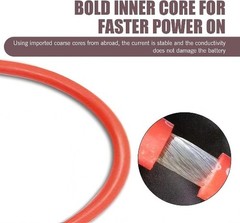 1 PC Car Emergency Battery Jump Cable, Heavy Duty Jump Starter Replacement Cable