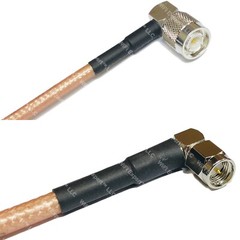 RG400 TNC Male Angle to SMA MALE ANGLE RF Cable FAST-SHIP LOT