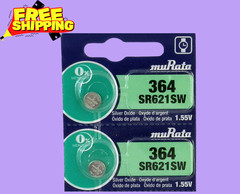 MuRata 364 SR621SW / Exp. 2030 / 2 Pcs