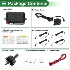 Single Plastic,Metal Reverse Parking Radar System Universal