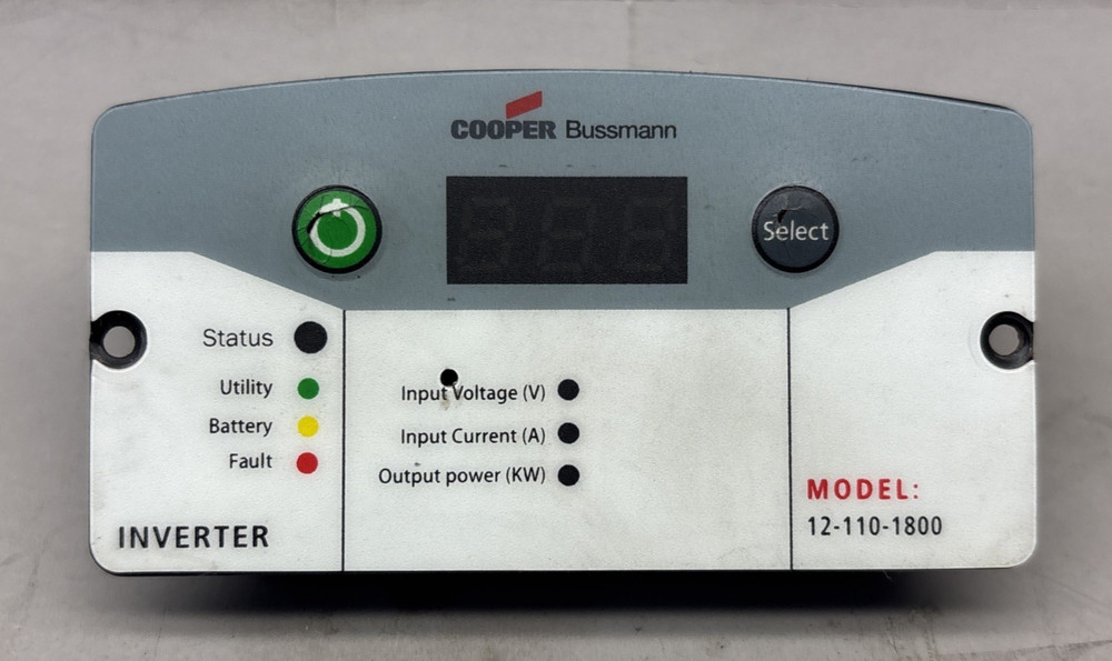 12-110-1800 COOPER BUSSMANN Power Inverter Control Panel Display
