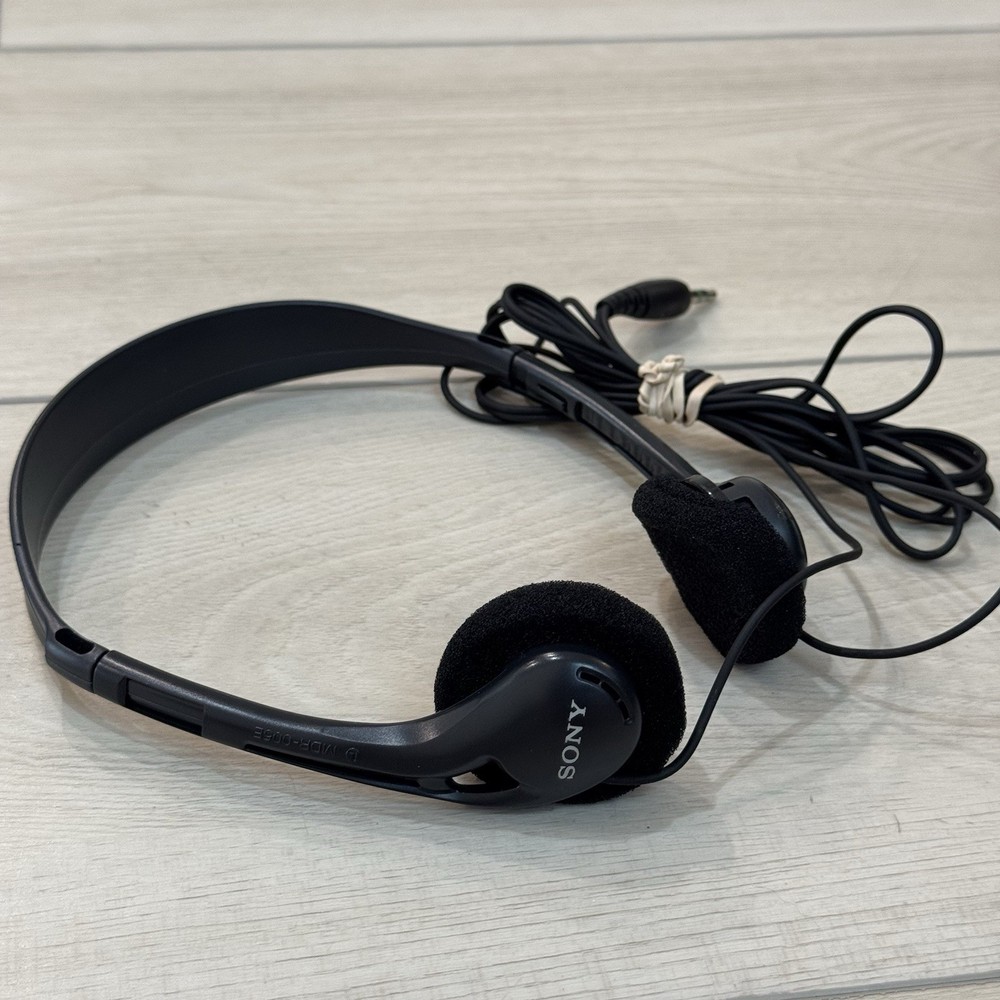 Vintage Sony Walkman MDR-005E Adjustable Headband Stereo Headphones Tested Works