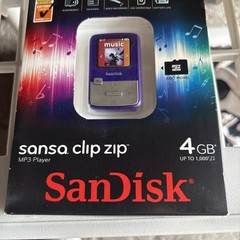 RARE SanDisk Sansa Clip Zip Primetime Purple 💜 (4 GB) Digital Media Player