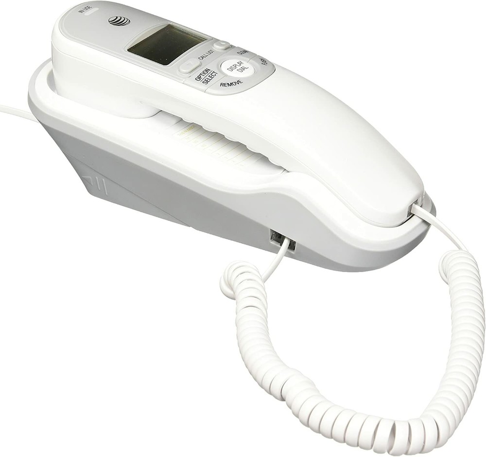 TR1909WH AT&T Trimline Corded Phone with Caller ID, White BRAND NEW