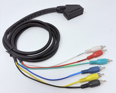 Scart to 5 RCA Component Video Composite Cable 3.5′