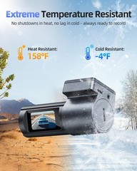 Advanced 4K+1080P Dash Cam with Night Vision & 5.8GHz WiFi Connectivity – 64GB