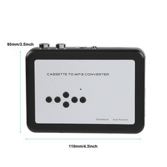 Portable Cassette Tape To MP3 Converter USB Flash Drive Audio Music