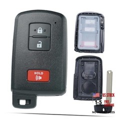 Smart Key Fob Shell Case Replacement Fits for Toyota Tacoma Tundra RAV4 Prius