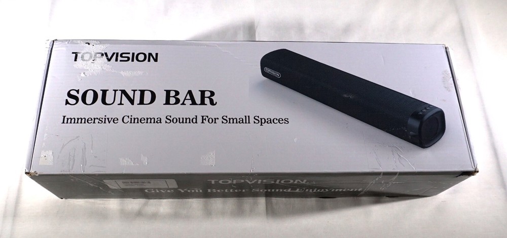 TOPVISION Wall Mountable TV Soundbar , Remote Control