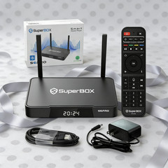 SuperBox S6 Pro 6K Streaming Box WiFi 6 Ethernet Bluetooth Smart Player