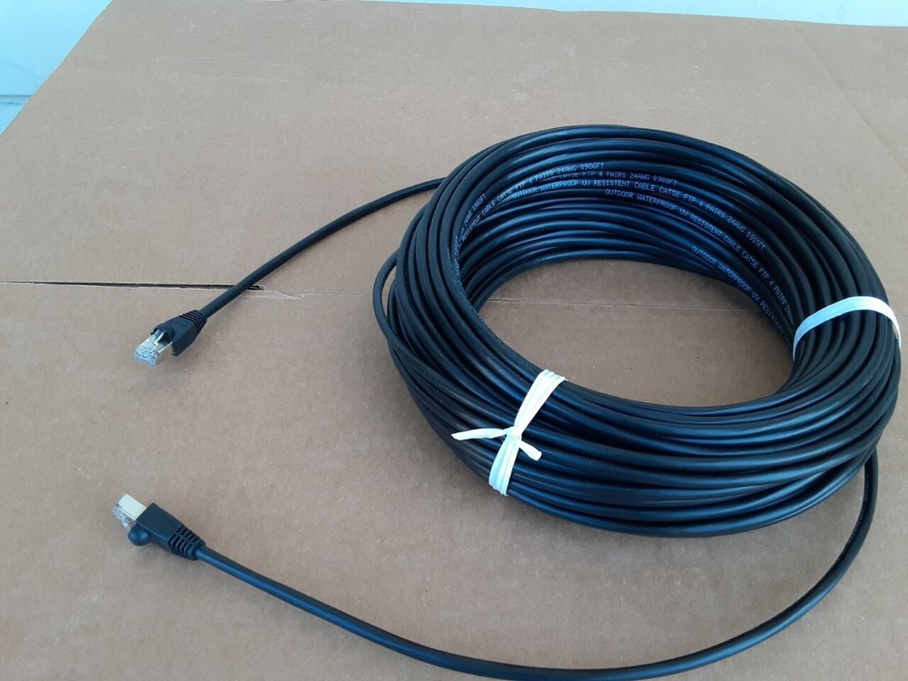 CAT5e SHIELDED Outdoor Indoor Ethernet Cable UV Direct bury RJ45.