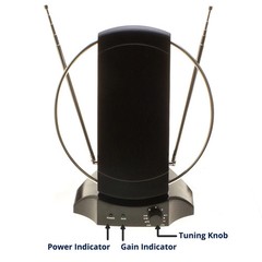 Indoor Digital TV Antenna Table Amplified Signal Booster HDTV UHF VHF FM