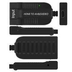 1080p HDMI to Male AV/S Video Adapter S-Video,HDMI2AV+S CVBS Video Converter ,