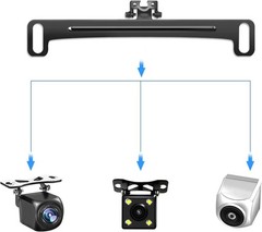 Durable Stainless Steel Backup Camera Mount for Universal License Plates