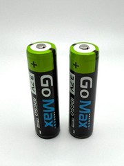 GoMax – 2 Pack 3.7 Volt Rechargeable Batteries High Capacity 3400 mAh