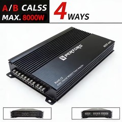 4 Channel Car Amplifier 8000W Peak Class AB 12V Universal Amp Speaker Subwoofer
