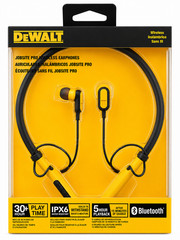 DEWALT DXMA1902091A Jobsite Pro Wireless Neckband Earphones Bluetooth
