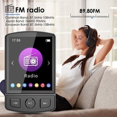 128GB Support Bluetooth MP4/MP3 Lossless Music Player FM Radio Recorder Sport US